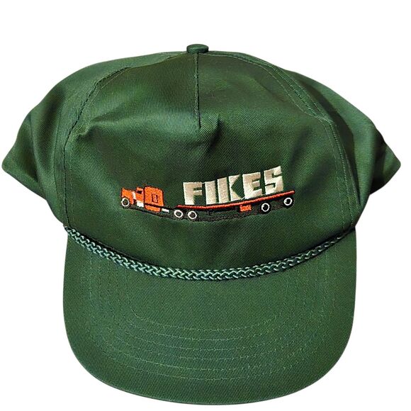 Line Other - Vintage 90's Fikes Truck Line Snapback Freight Trucking Green